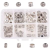 NBEADS 1 Caja 80 Unids-Caja Aleación Granos Europeos Granos de la Aleación para Pulsera Fabricación de Joyas Dreadlocks…